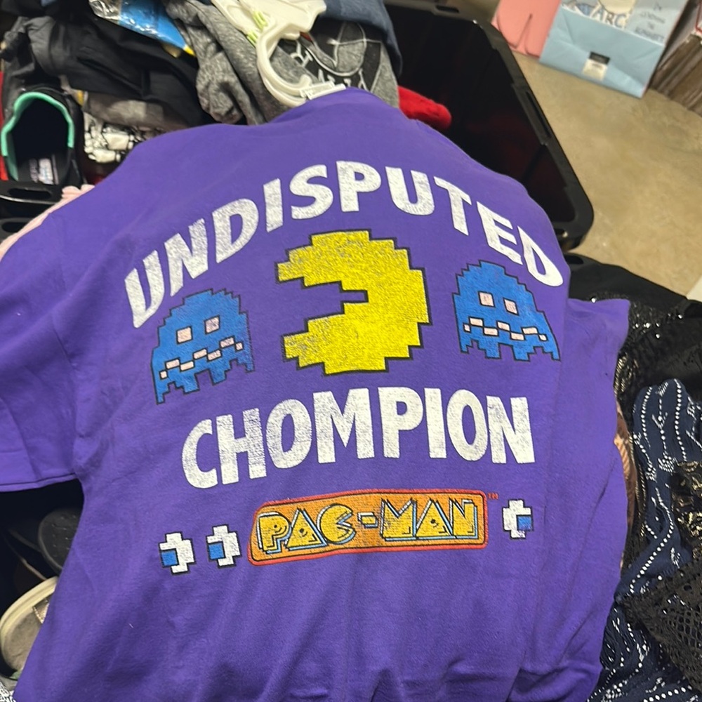 PAC-man Graphic Purple Short Sleeve Tee